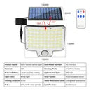 Luz Solar Externa Super Brilhante com Sensor de Movimento.