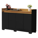 Rack Aparador Buffet Ryzen Retrô com 4 Portas