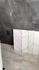 Kit com 20 Placas Adesivas 3D Mármore – 30x60cm